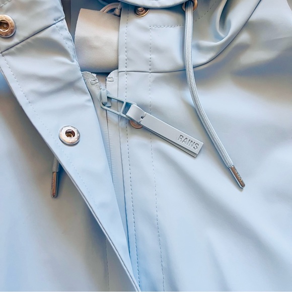 New! RAINS Curve W Waterproof Rain Jacket Raincoat - Picture 8 of 14